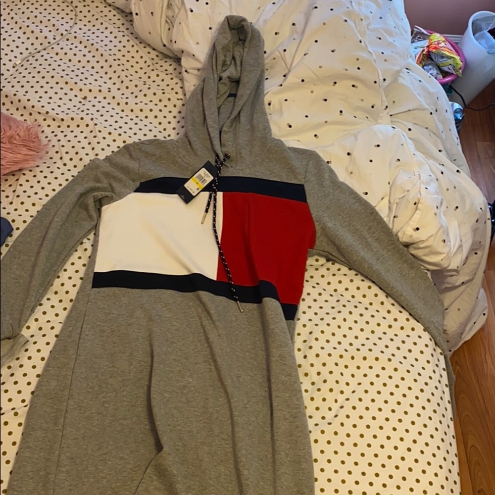 This is a sweater dress from Tommy Hilfiger